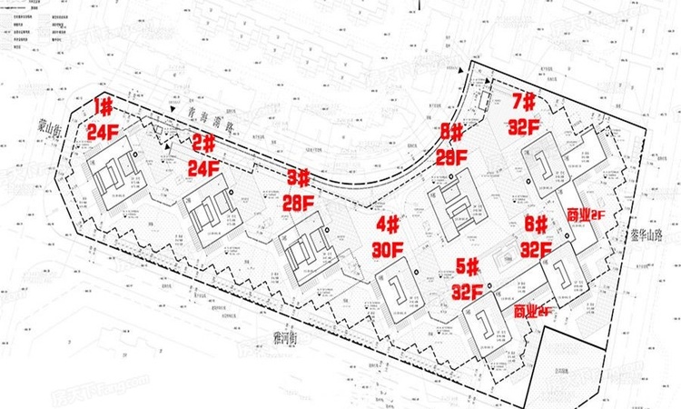 水岸花都·蓝点实景图