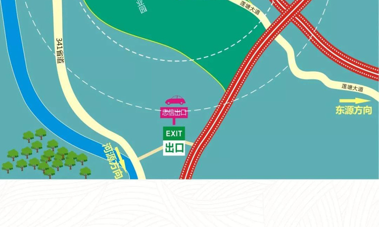绿意春风十里交通图
