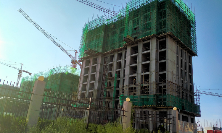 正翔滨河二期施工进度图