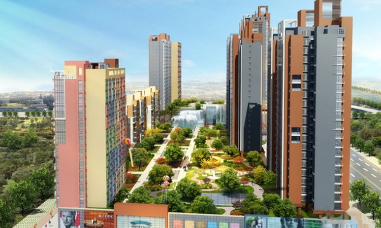 大中海国滨城实景图