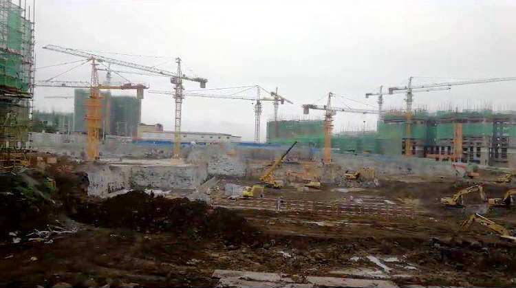 海伦堡御园施工进度图