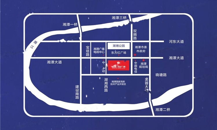 湘潭万达广场交通图