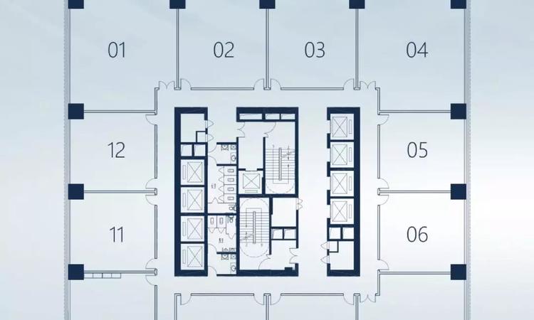 中德大厦楼层平面图