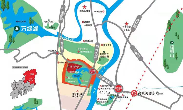 江湾湖光印交通图