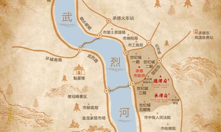 世纪城六期交通图