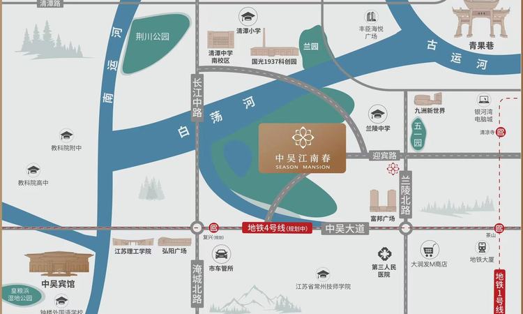 中吴江南春交通图
