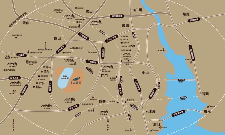 国瑞·山湖海庄园交通图
