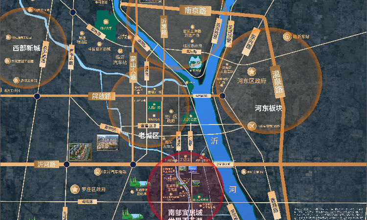 临沂星河城·盛府交通图