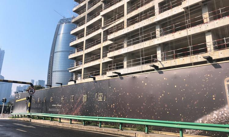 中信泰富滨江金融城施工进度图