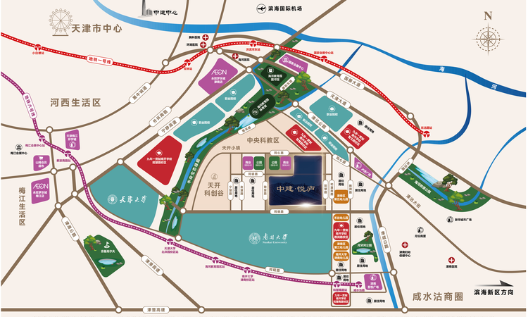 中建·悦庐棠墅交通图