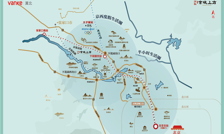 万科·京城上方交通图