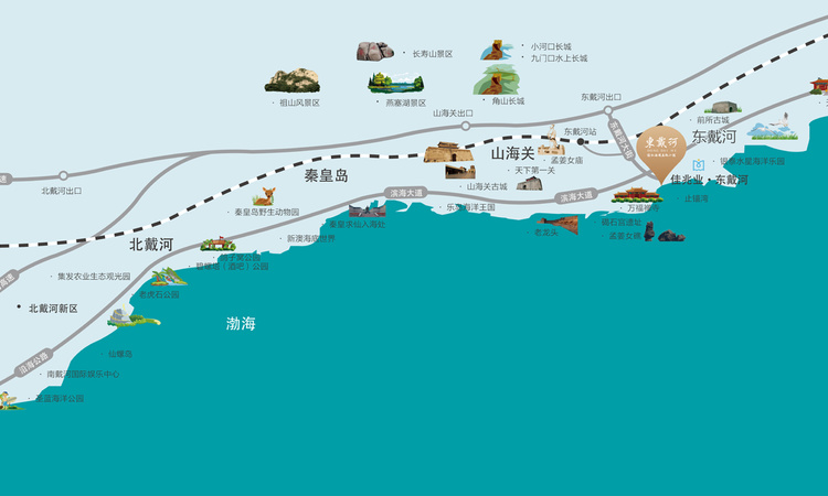 佳兆业东戴河交通图