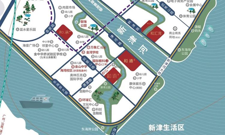 中交和通府周边配套图