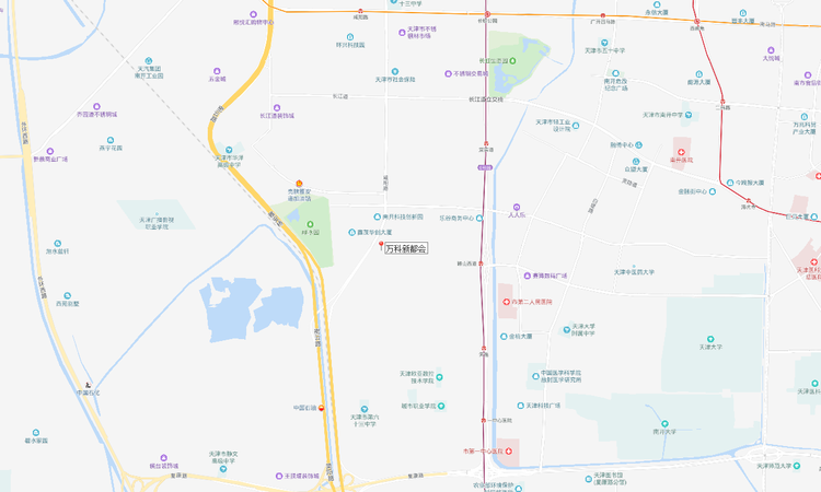 万科新都会交通图