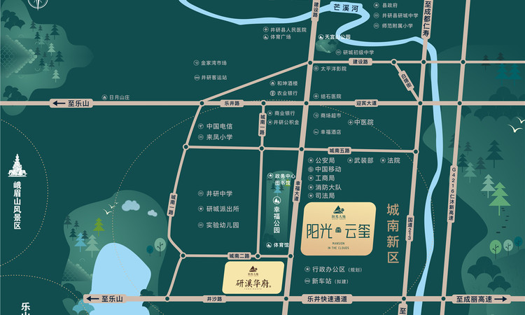 阳光·云玺交通图