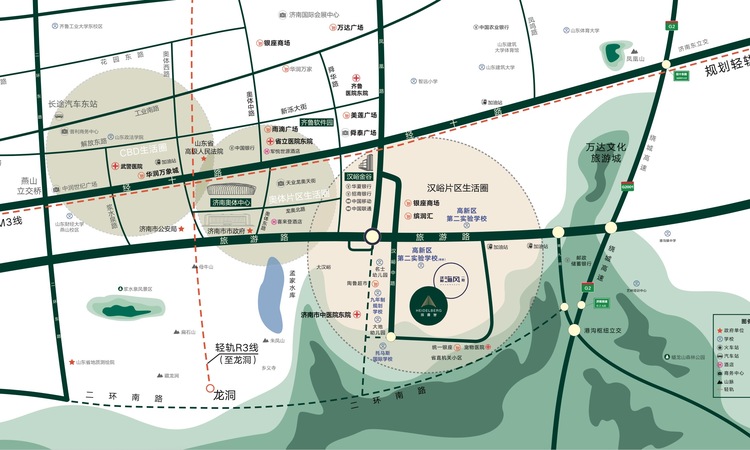 汉峪海风海德堡交通图