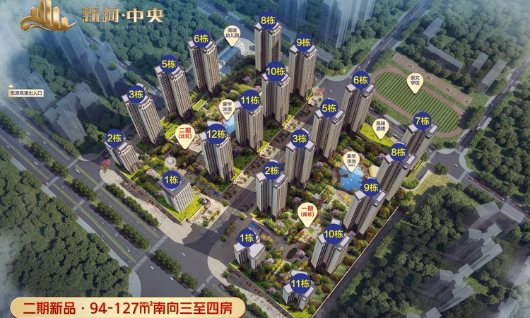 新河中央效果图