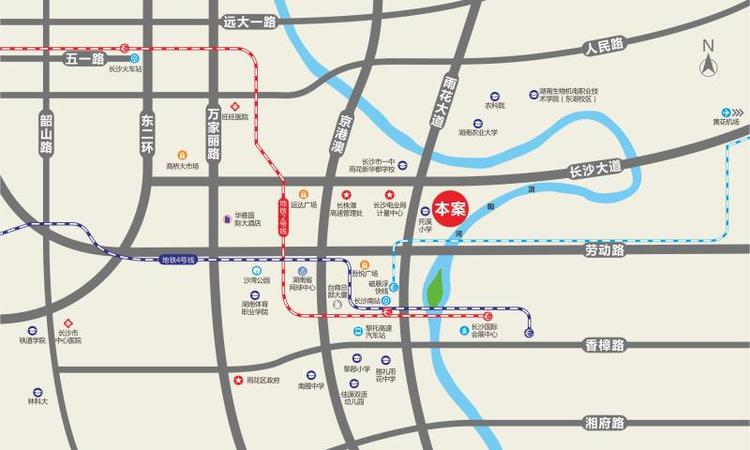 伊景园滨河苑交通图