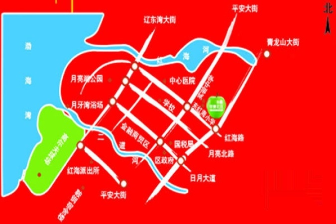 苹果社区交通图