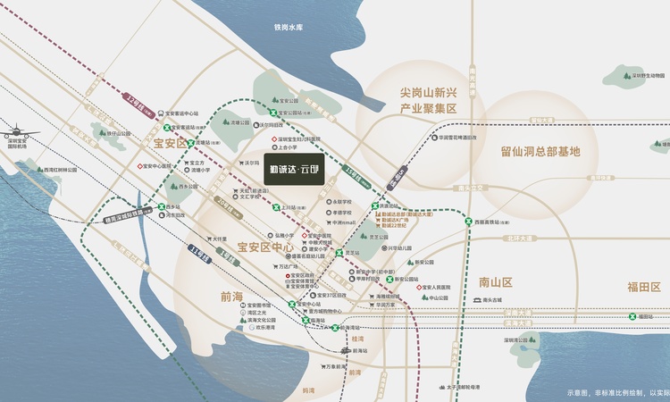 勤诚达云邸交通图