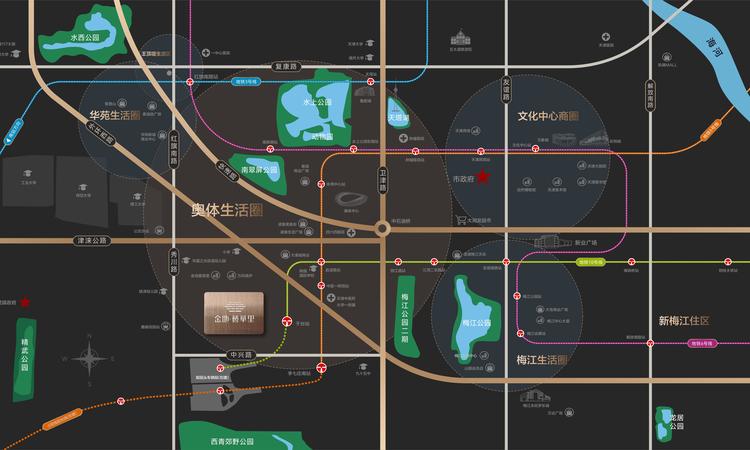 金地•藝華里交通图