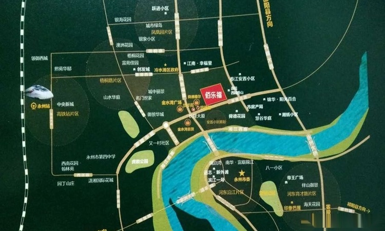 佰乐福新农贸商业广场交通图