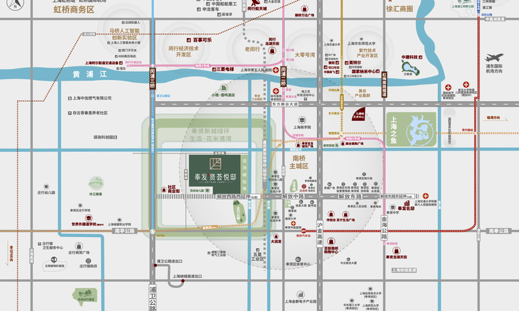 奉发贤荟悦邸交通图