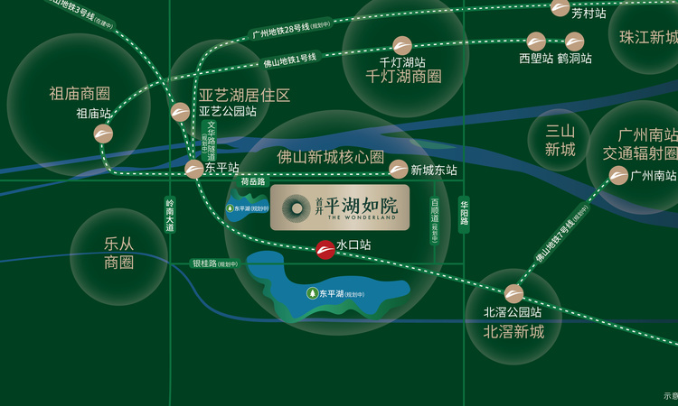 首开·平湖如院交通图