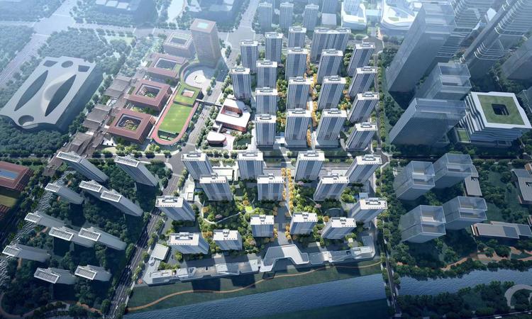 杭与城天街地标铺效果图