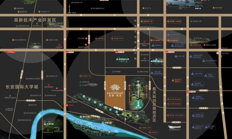 蓝光恒志芙蓉·覌辰交通图