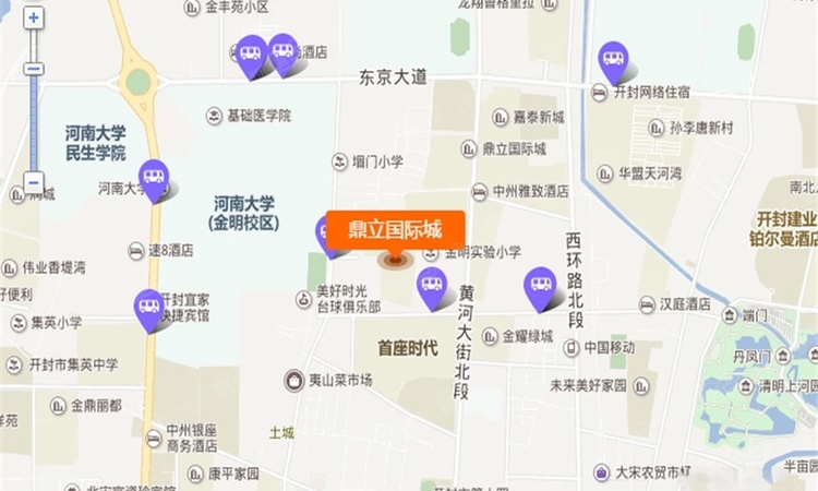 鼎立国际城交通图