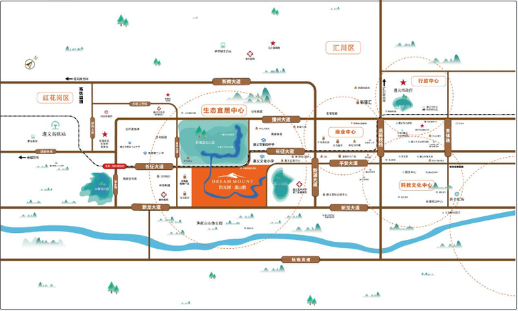 阳光城·溪山悦交通图