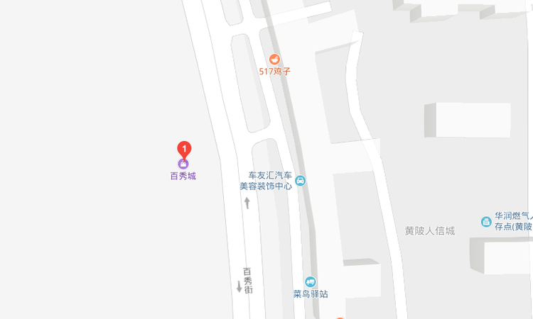 百秀城交通图