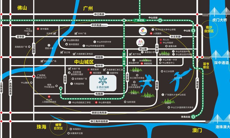 天基叠彩领峰交通图