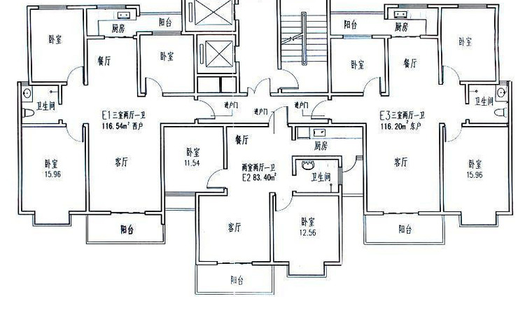 开封金明华府楼层平面图