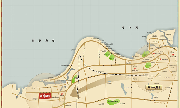 海南藏龙福地交通图
