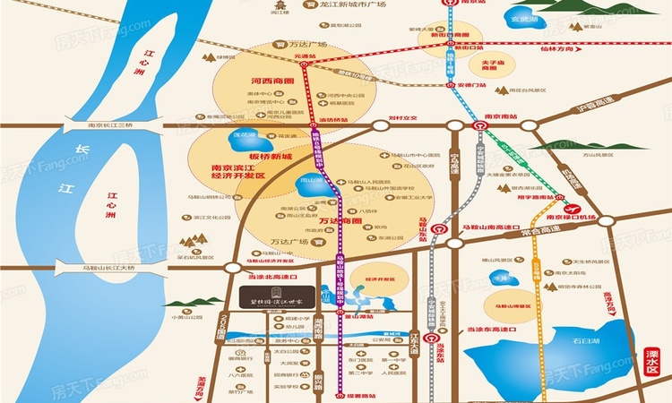 碧桂园滨江世家交通图