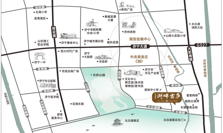 城投绿城·湖畔雲庐交通图