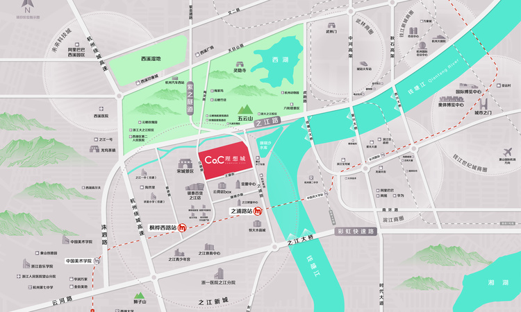 中融蓝城Co.C理想城交通图