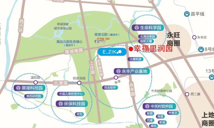 幸福里润园周边配套图