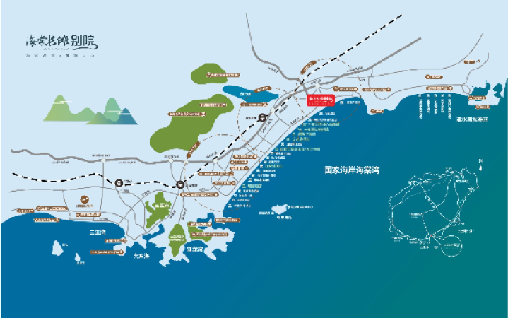 海棠长滩别院交通图