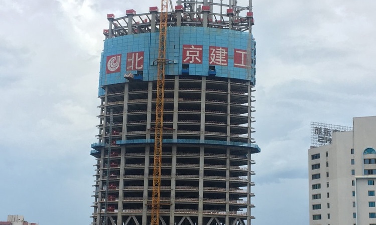 自贸时代广场施工进度图