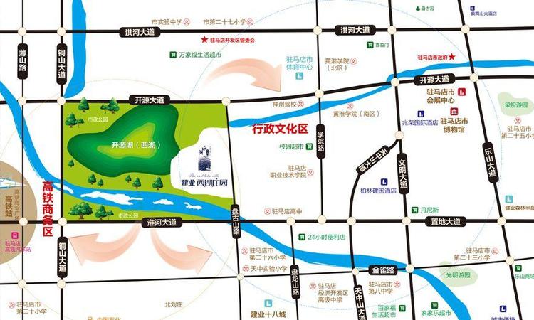 西湖庄园交通图