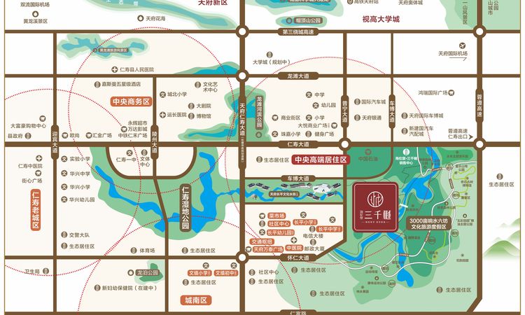 海伦堡·三千樾一期交通图