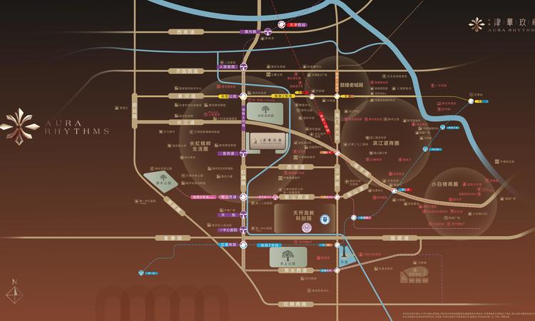 中海·津華玖章交通图