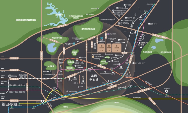 新霖荟璟花园交通图