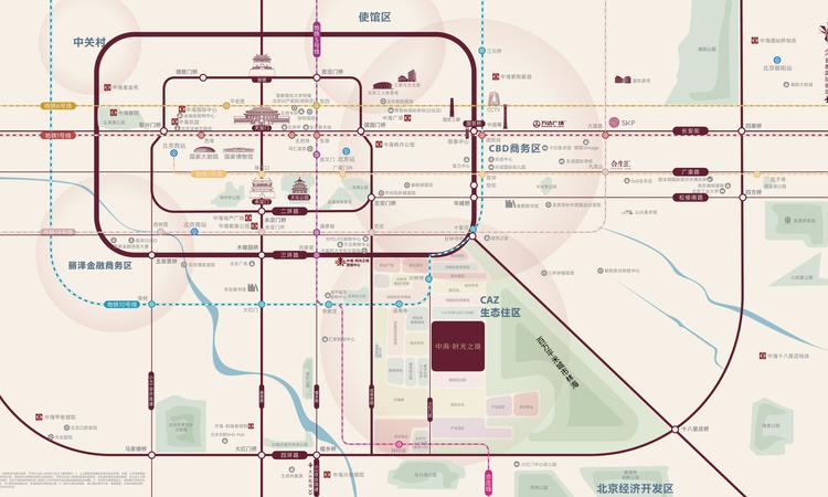 中海·时光之境交通图