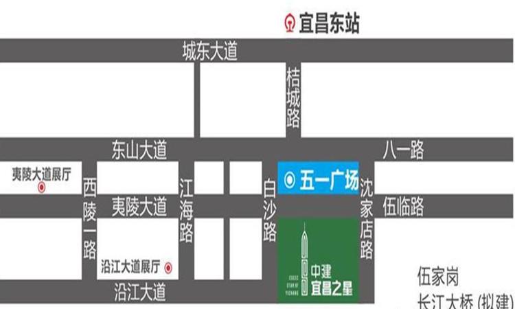 中建宜昌之星交通图