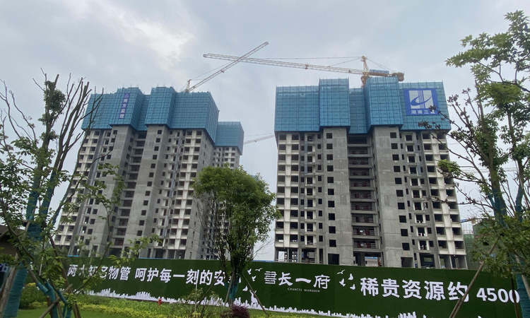 禾田生态智慧城长一府施工进度图