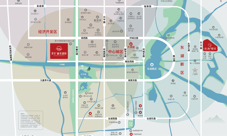 荣安林语湖院交通图